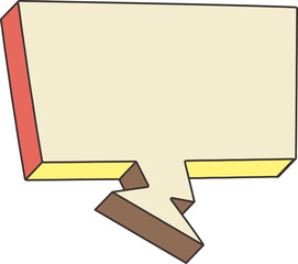 bubble chat retro icon