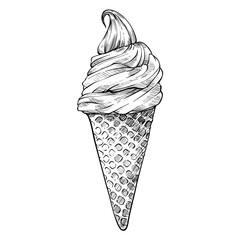 ice cream handdrawn