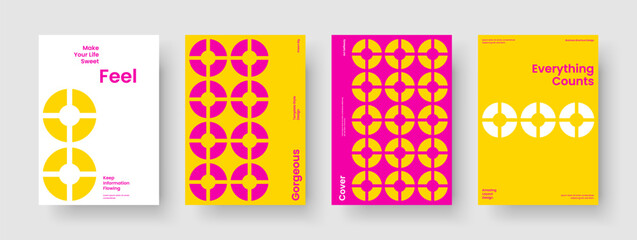Naklejka premium Creative Poster Layout. Isolated Book Cover Template. Geometric Background Design. Brochure. Business Presentation. Banner. Flyer. Report. Portfolio. Catalog. Newsletter. Leaflet. Notebook. Handbill