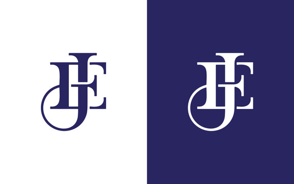 ej or je letter logo icon