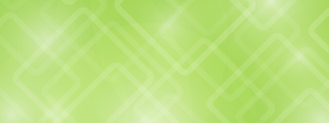 Fototapeta premium Abstract green background with intersecting squares. Green background template for banners, cards, posters