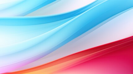 abstract background with blue and red wavy lines, vector illustration Generative AI