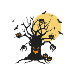 Tree Halloween Silhouette