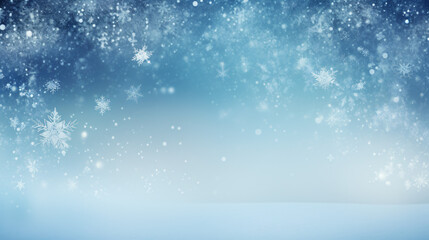 Winter background of snow and frost with free space for your decoration. - obrazy, fototapety, plakaty