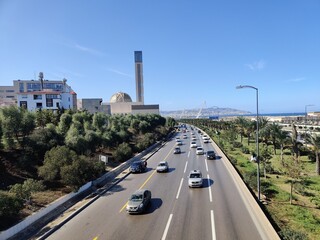 Djamaa el Djazaïr also known as the Great Mosque of Algiers It houses the world's tallest minaret and is the third-largest mosque in the world , Algiers, Cityscape for The Capital Of Algeria