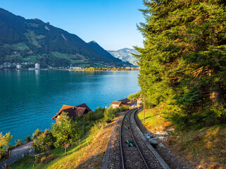 The Treib-Seelisberg Railway is an electric funicular railway in central Switzerland leading from...