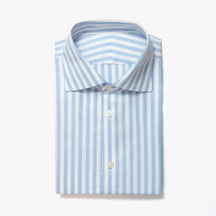 blue stripe shirt isolated on white
