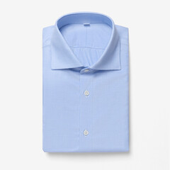 blue shirt isolated on white