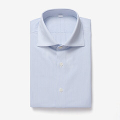 blue shirt isolated on white