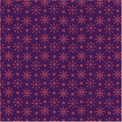 Indonesian Batik Traditional Pattern Vector