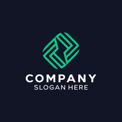 Letter FF Simple Monogram Logo