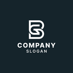 Letter BG GB Simple Monogram Logo