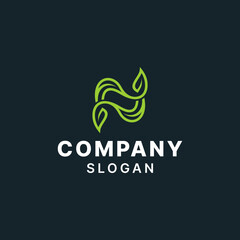 Letter N Nature Simple Monogram Logo