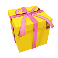 yellow gift box
