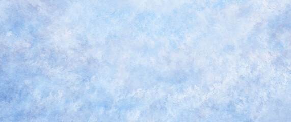 Blue winter vector art background with ice for cover design, cards, flyer, poster, banner. Hand drawn Christmas illustration. Merry Christmas! texture. Frozen glass backdrop. Snow.