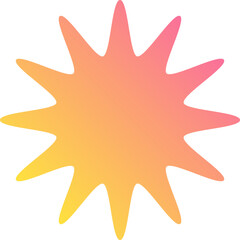 abstract gradient shapes