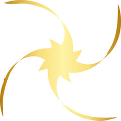 abstract golden gradient shapes