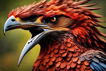 close up of a vulture, close up of phoenix , close view of hawk