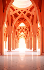 the mosque, islamic islamic architecture, orange arches and arabic arabic architecture