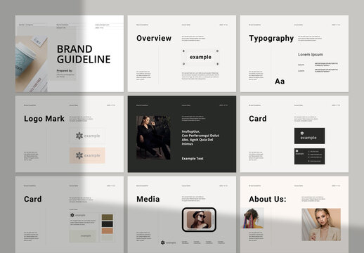 Brand Guideline Square Brochure Layout
