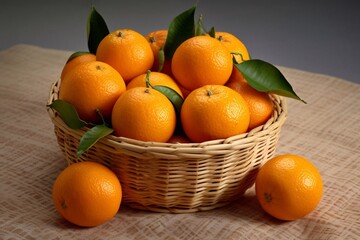 basket of oranges generated by ai