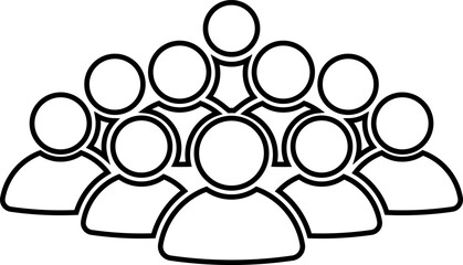 People group icon. Team of worker. User profile symbol. Group of people or group of users. Persons symbol. Vector.