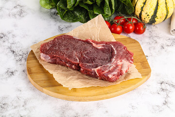 Raw rib eye beef premium steak