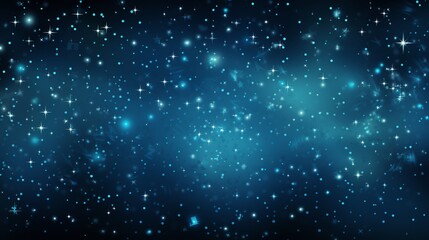 Obraz premium Abstract blue space background with stars and nebula