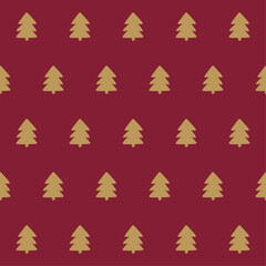 Seamles christmas tree pattern for packing winter holiday gifts. 