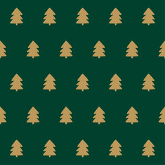 Seamles christmas tree pattern for packing winter holiday gifts.  - 669482111
