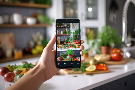 Taking a Photo of a Kitchen Counter with a Smartphone