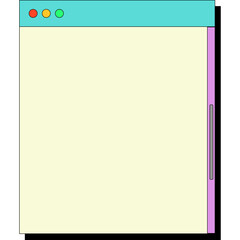 Fototapeta premium Text box retro computer windows and screens