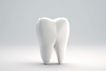 3d white tooth