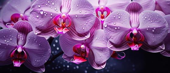 Fototapeta premium Macro capture of an orchid's texture.