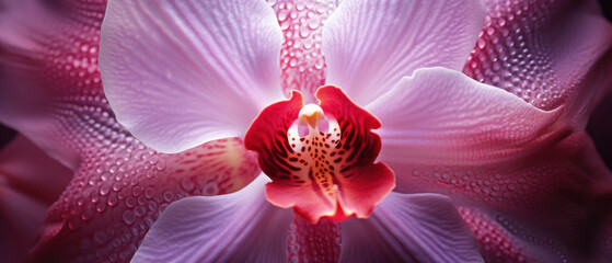 Macro capture of an orchid's texture.