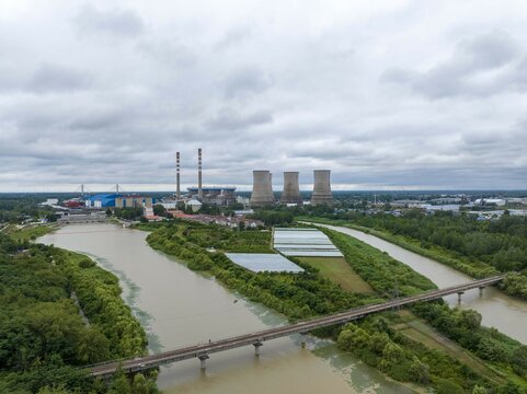 The beijing-hangzhou grand canal in jiangsu province huaian section of cross-strait scenery