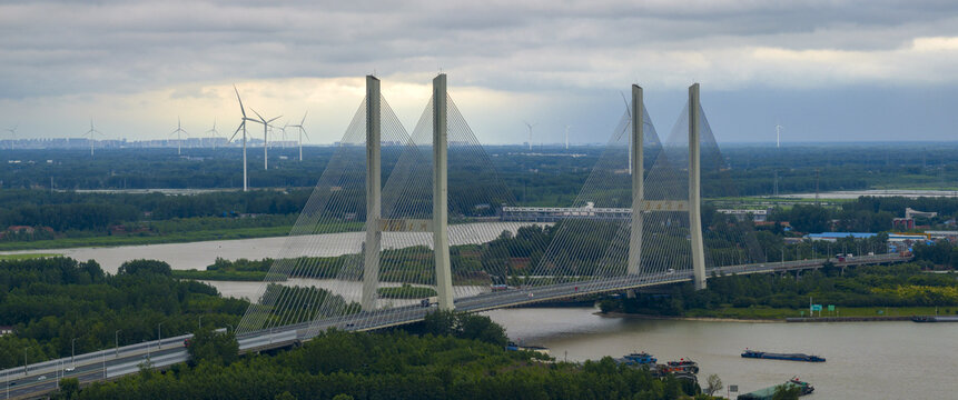 The beijing-hangzhou grand canal in jiangsu province huaian section of cross-strait scenery