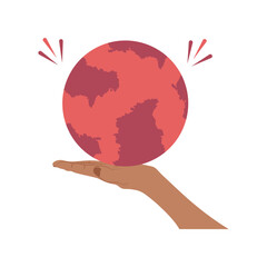 orld Kindness Day greeting card, conceptual vector illustration with variety of human hands holding hearts. November 13.