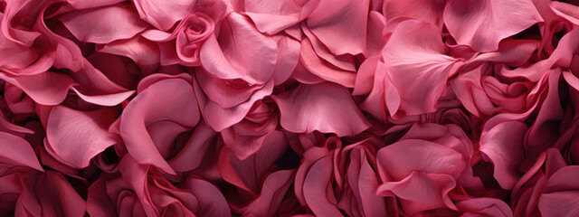 Delicate macro shot of a pink rose petals surface.
