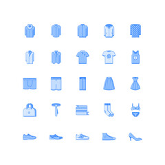 clothes icon set