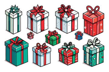 set of christmas gifts