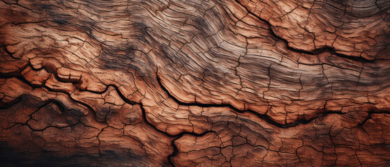 Macro shot of tree bark, revealing intricate textures.