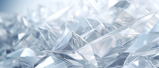 Close-up of dazzling crystals against a white backdrop.