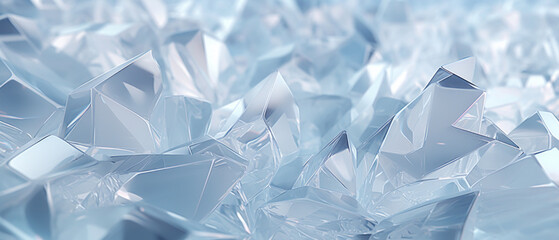 Close-up of dazzling crystals against a white backdrop.