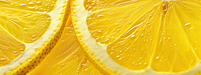 Macro shot of lemon . - obrazy, fototapety, plakaty