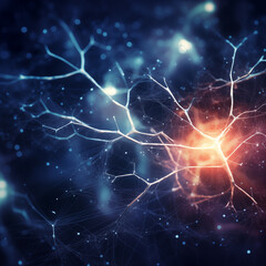 Energy of neuron fractal realms