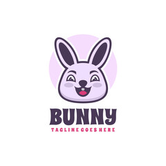 Vector bunny design mascot logo