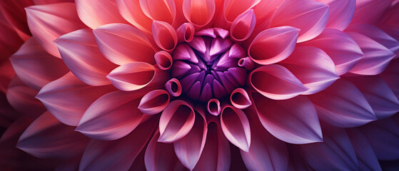 Obraz premium Close-up macro capture of a dahlia flower.