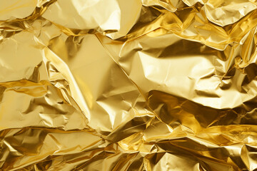 crumpled gold foil