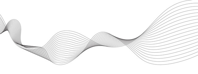 Fototapeta premium Abstract background with wave and curve line. Curve wave seamless pattern. Vector illustration.